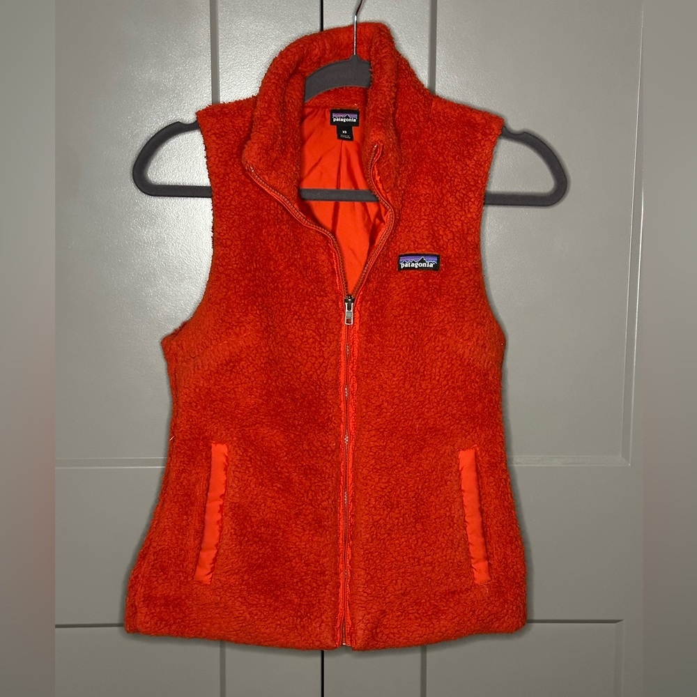 Patagonia Los Gatos fleece Vest XS burnt orange great condition
